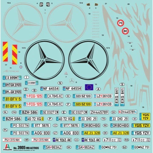 Italeri 3905 1/24 Mercedes Benz Actros Gigaspace - Image 3