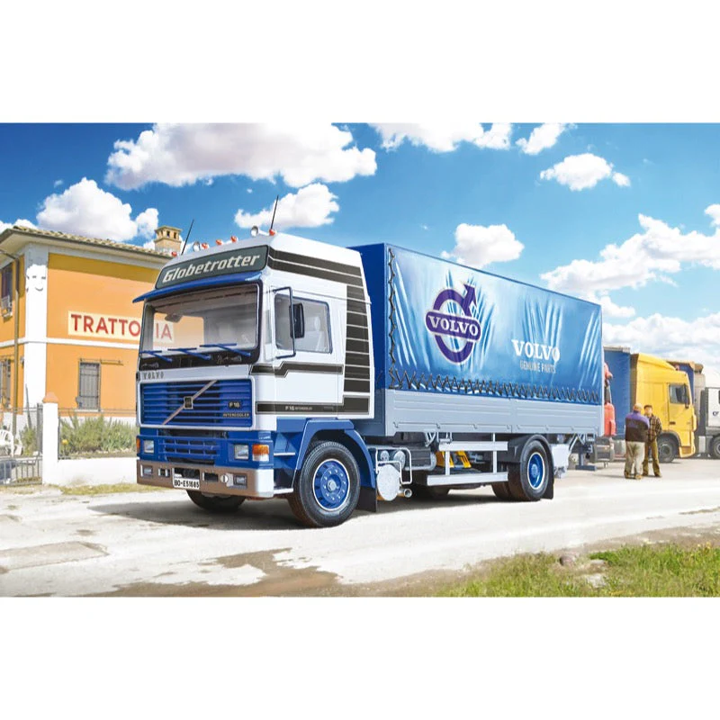 Italeri 3945 1/24 Volvo F16 Globetrotter Canvas with Elevator - Image 2