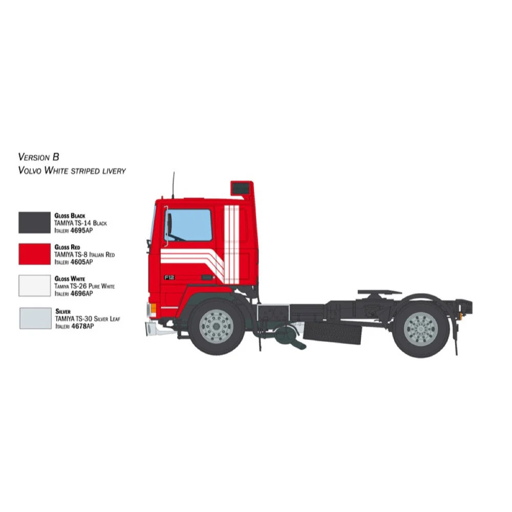 Italeri 3957S 1/24 Volvo F-12 Intercooler (Low Roof) with Accessories - Image 5