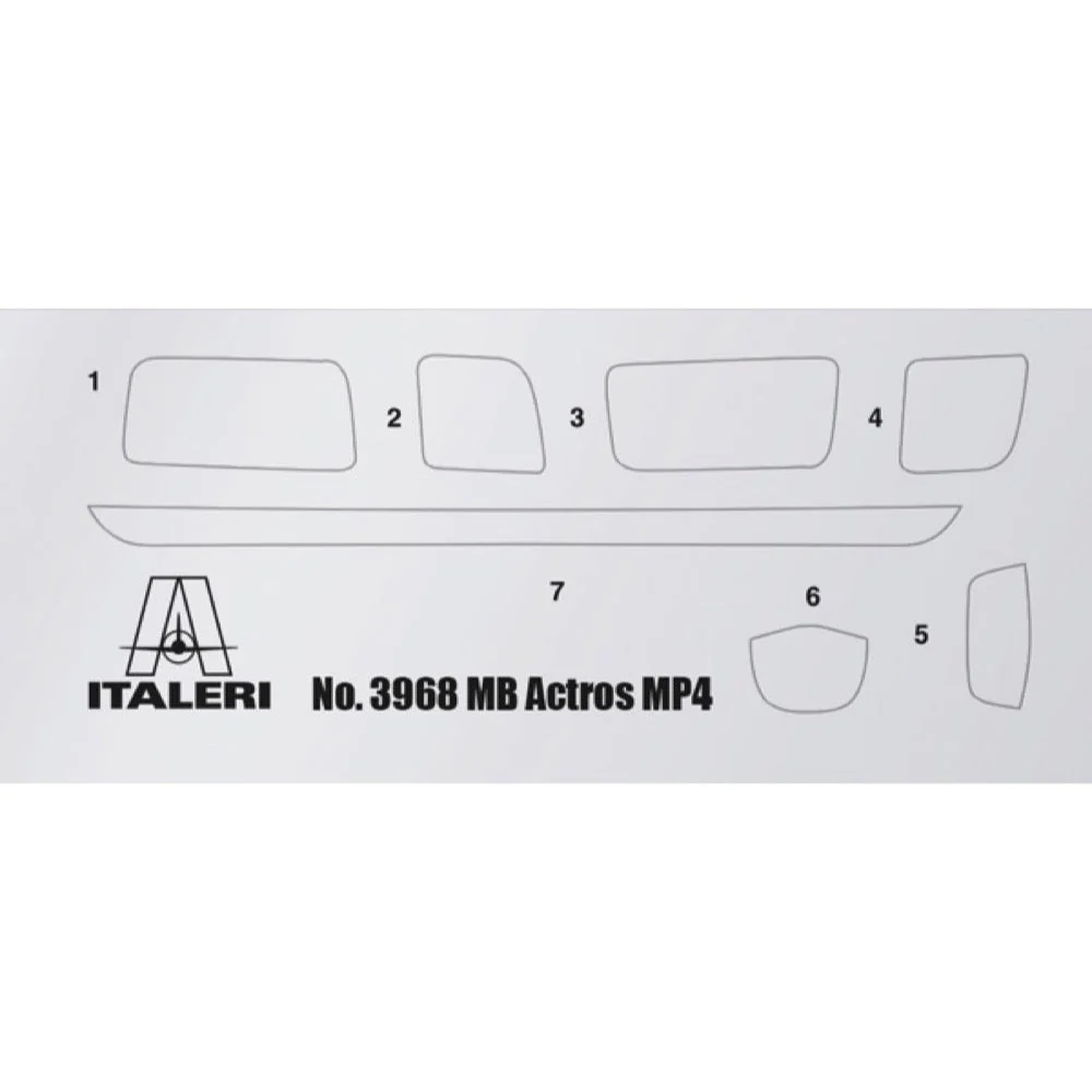 Italeri 3968S 1/24 Mercedes Benz Actros MP4 Big Space Grand Prix Edition Super Decal - Image 4