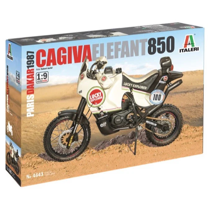 Italeri 4643 1/9 Cagiva Elephant 850 Paris-Dakar 1987 with Super Decal Sheet