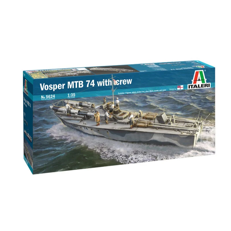 Italeri 5624 1/35 Vosper 74 Torpedo Boat with Crew