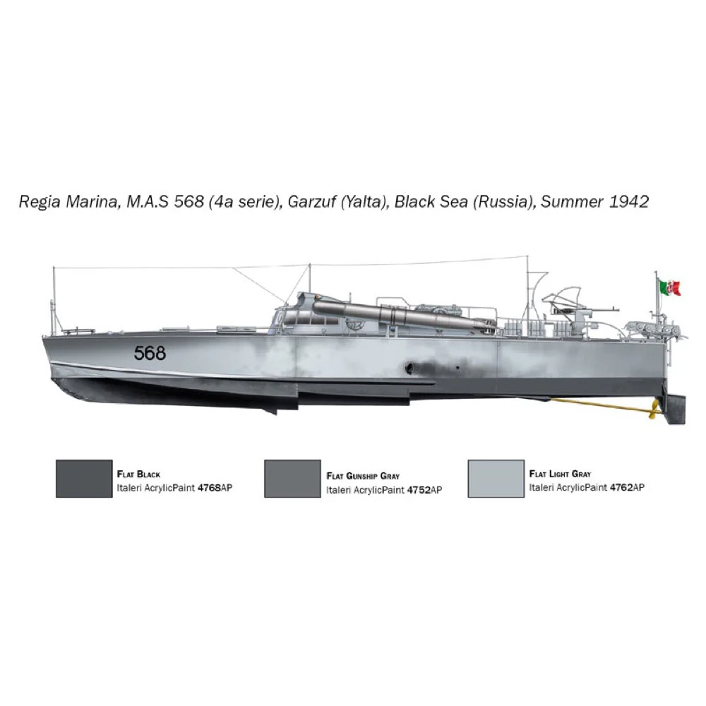 Italeri 5626S 1/35 M A S 568 4A Serie with Crew - Image 7