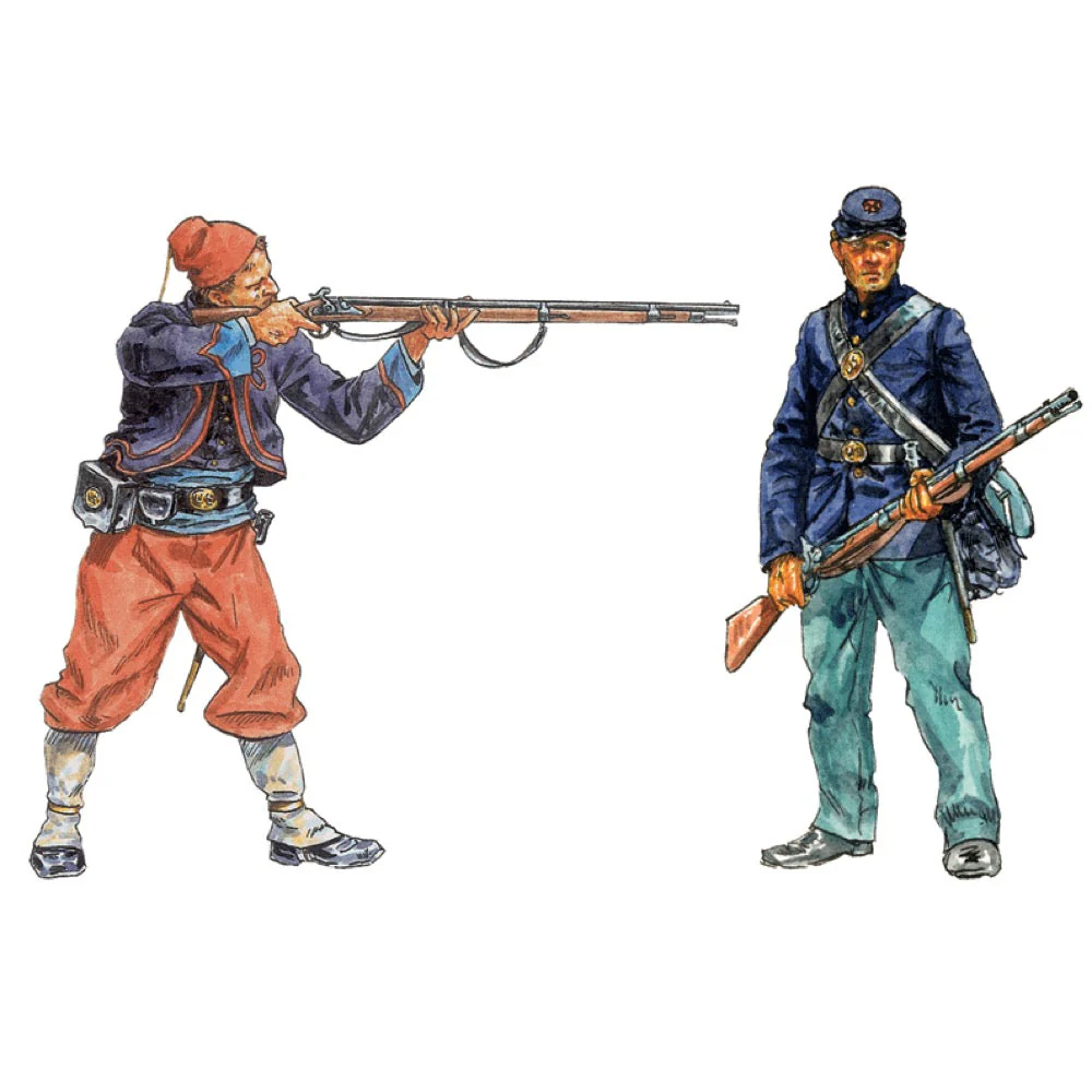 Italeri 6012 1/72 Figures Union Infantry American Civil War - Image 2