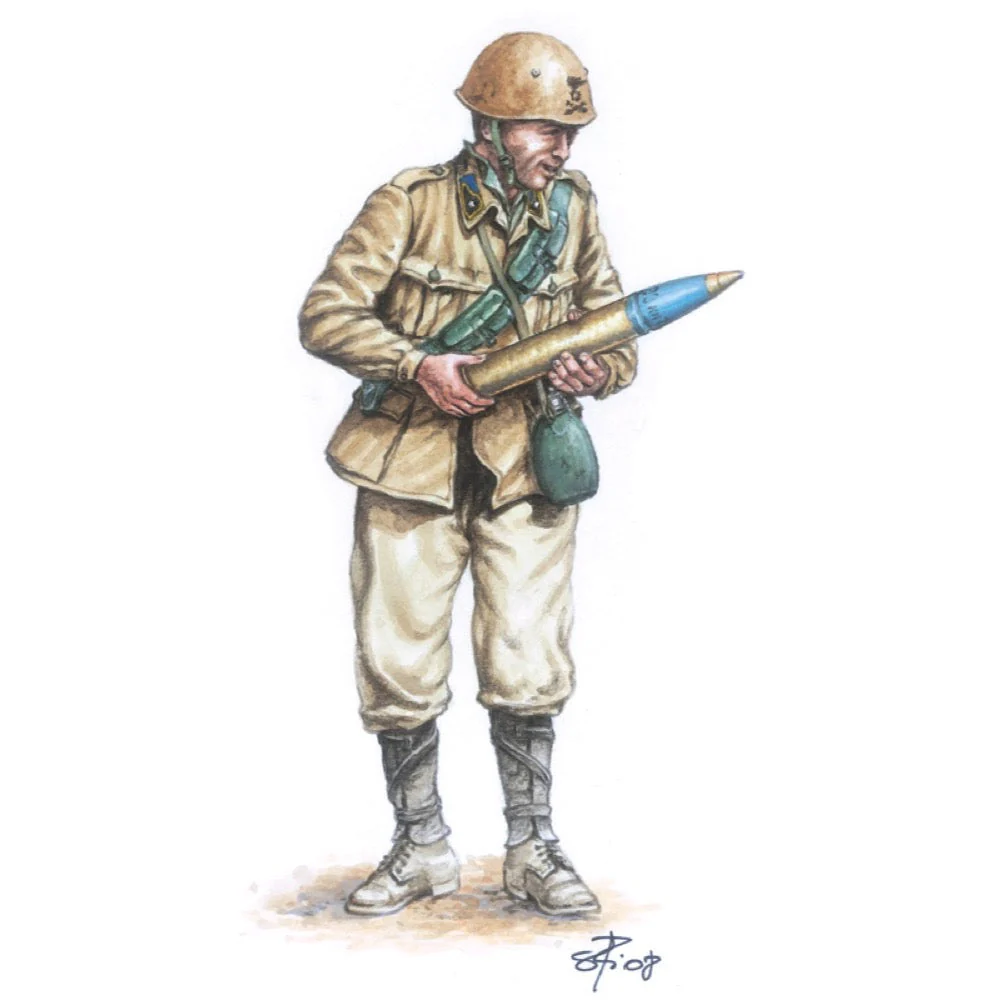 Italeri 6122 1/72 Italian 90/53 Gun and Crew - Image 3