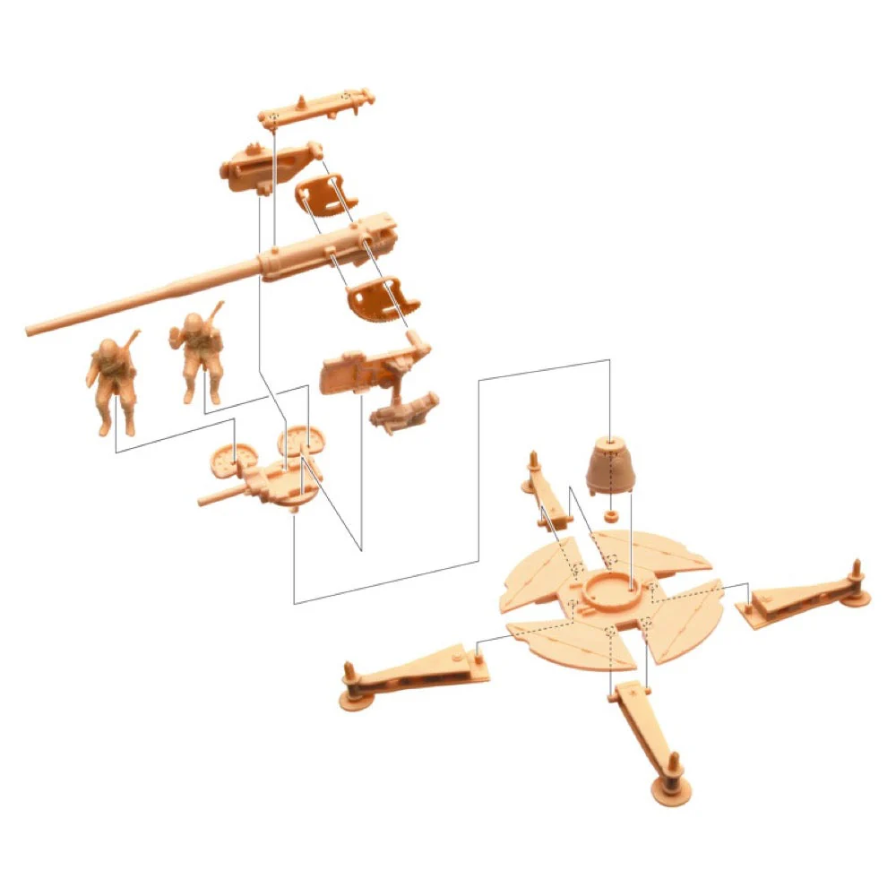 Italeri 6122 1/72 Italian 90/53 Gun and Crew - Image 4
