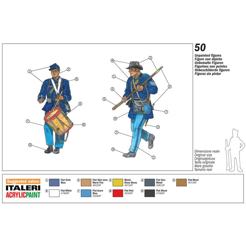 Italeri 6177S 1/72 Union Infantry American Civil War - Image 3