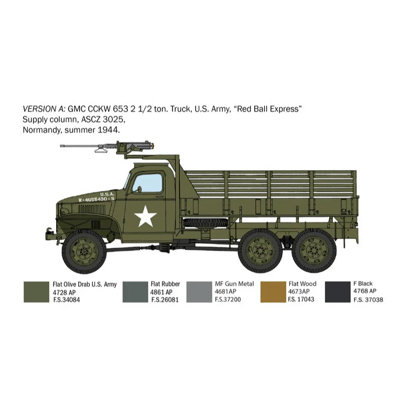Italeri 6271 1/35 GMC 2.5 Ton Truck D-Day 80th Anniversary - Image 4