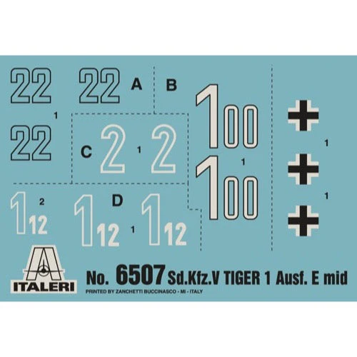 Italeri 6507 1/35 Tank PZKPFW VI Tiger 1 Ausf E Mid Prod - Image 3