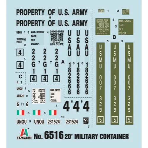 Italeri 6516 1/35 20FT Container - Image 3