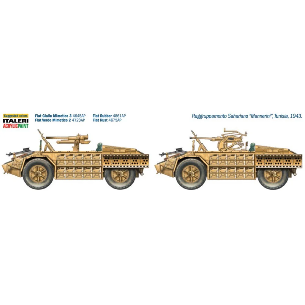 Italeri 6530S 1/56 As 42 Sahariana - Image 4