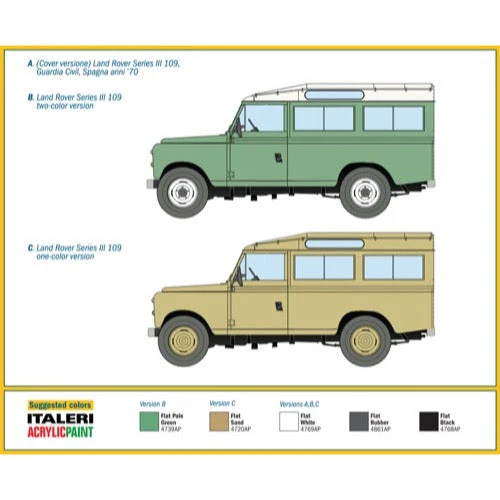 Italeri 6542 1/35 Land Rover 109 Guardia Civil - Image 6