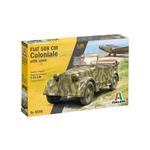 Italeri 6550S 1/35 Fiat 508cm Coloniale with Crew