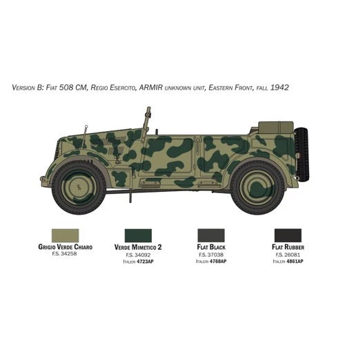 Italeri 6550S 1/35 Fiat 508cm Coloniale with Crew - Image 5