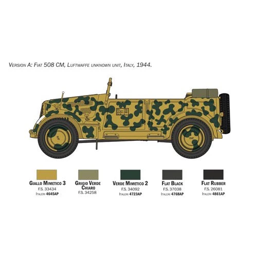 Italeri 6550S 1/35 Fiat 508cm Coloniale with Crew - Image 6
