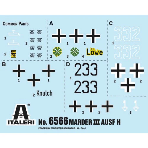 Italeri 6566S 1/35 Sd. Kfz. 138 Marder III H With Crew - Image 3