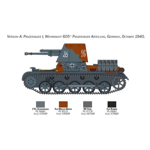 Italeri 6577 1/35 Panzerjager I Tank Glueable Tracks PE Sheet Included - Image 6