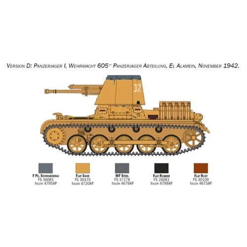 Italeri 6577 1/35 Panzerjager I Tank Glueable Tracks PE Sheet Included - Image 9