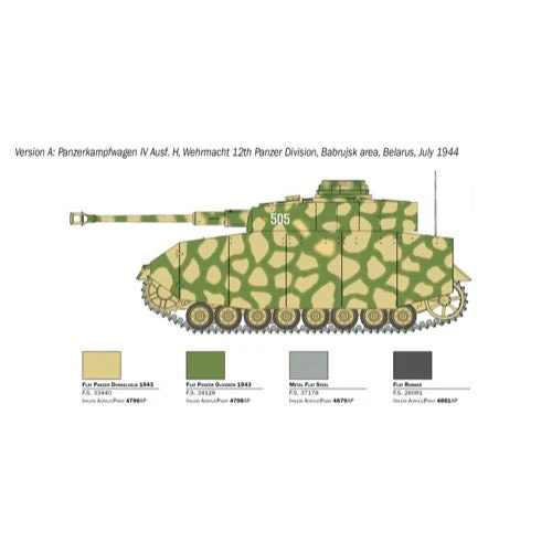 Italeri 6578S 1/35 Pz Kpfw IV with Metal Barrel Glueable Tracks - Image 3