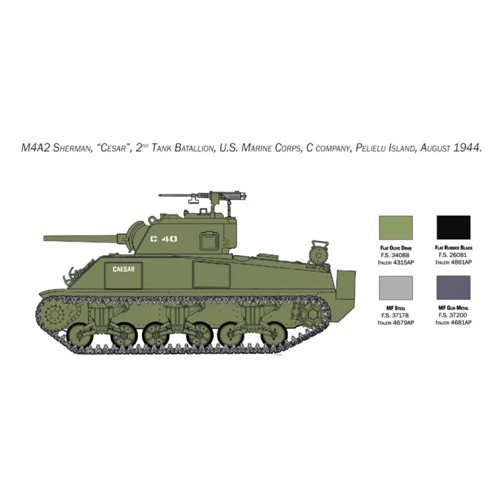 Italeri 6583 1/35 M4 Sherman US Marine Corps - Image 4