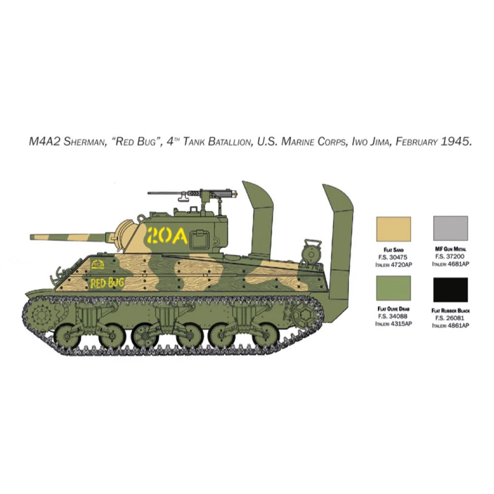 Italeri 6583 1/35 M4 Sherman US Marine Corps - Image 6