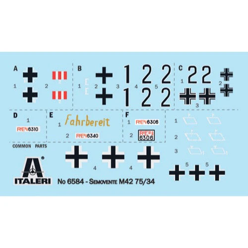 Italeri 6584 1/35 Semovente M42 DA 75/34 - Image 2