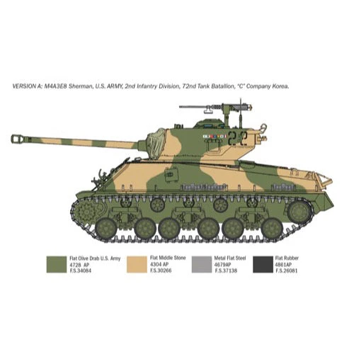 Italeri 6586 1/35 M4A3E8 Sherman Korean War - Image 6