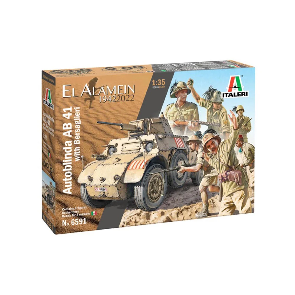 Italeri 6591 1/35 AB 41 with Bersaglieri Italian Infantry