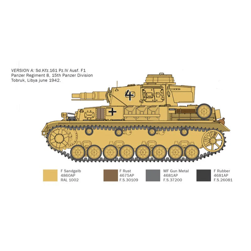 Italeri 6593S 1/35 Pz. IV F1/F2/G with Afrika Korps - Image 3