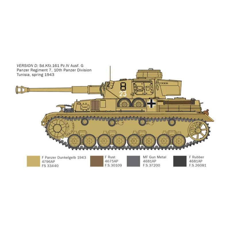 Italeri 6593S 1/35 Pz. IV F1/F2/G with Afrika Korps - Image 6