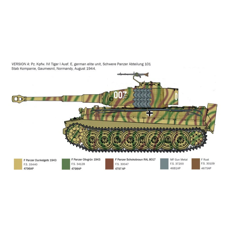 Italeri 6754 1/35 Pz.Kpfw.VI Tiger I Ausf.E Late Production - Image 3