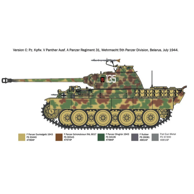 Italeri 7018S 1/72 Pz.Kpfw. V Panther Ausf. A - Image 6
