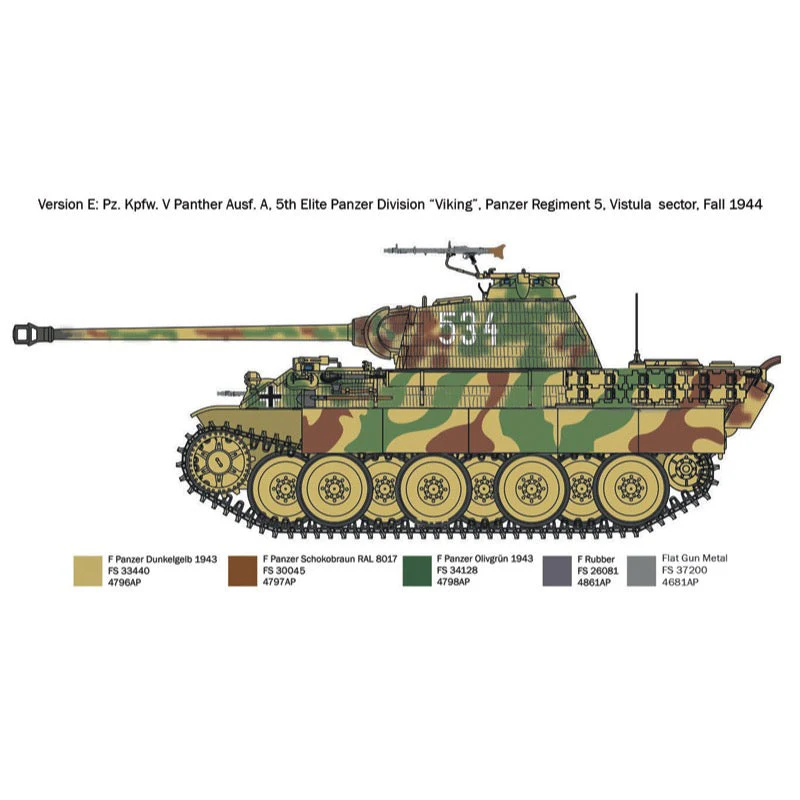 Italeri 7018S 1/72 Pz.Kpfw. V Panther Ausf. A - Image 8