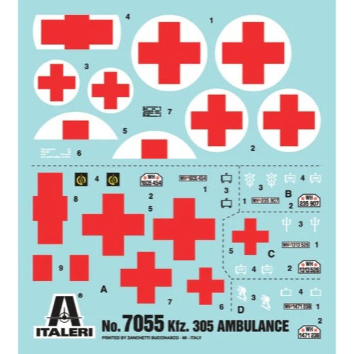Italeri 7055 1/72 KFZ 305 Ambulance - Image 3