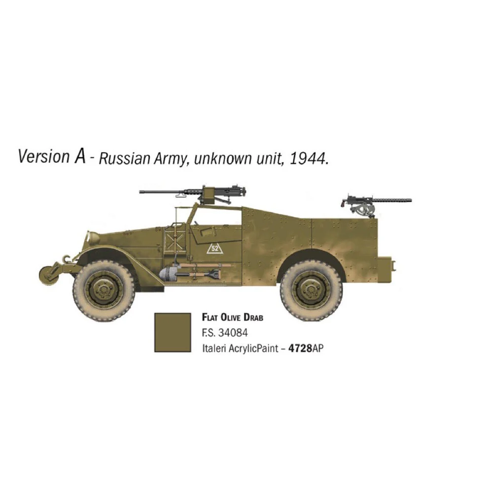 Italeri 7063 1/72 M3A1 Scout Car - Image 4