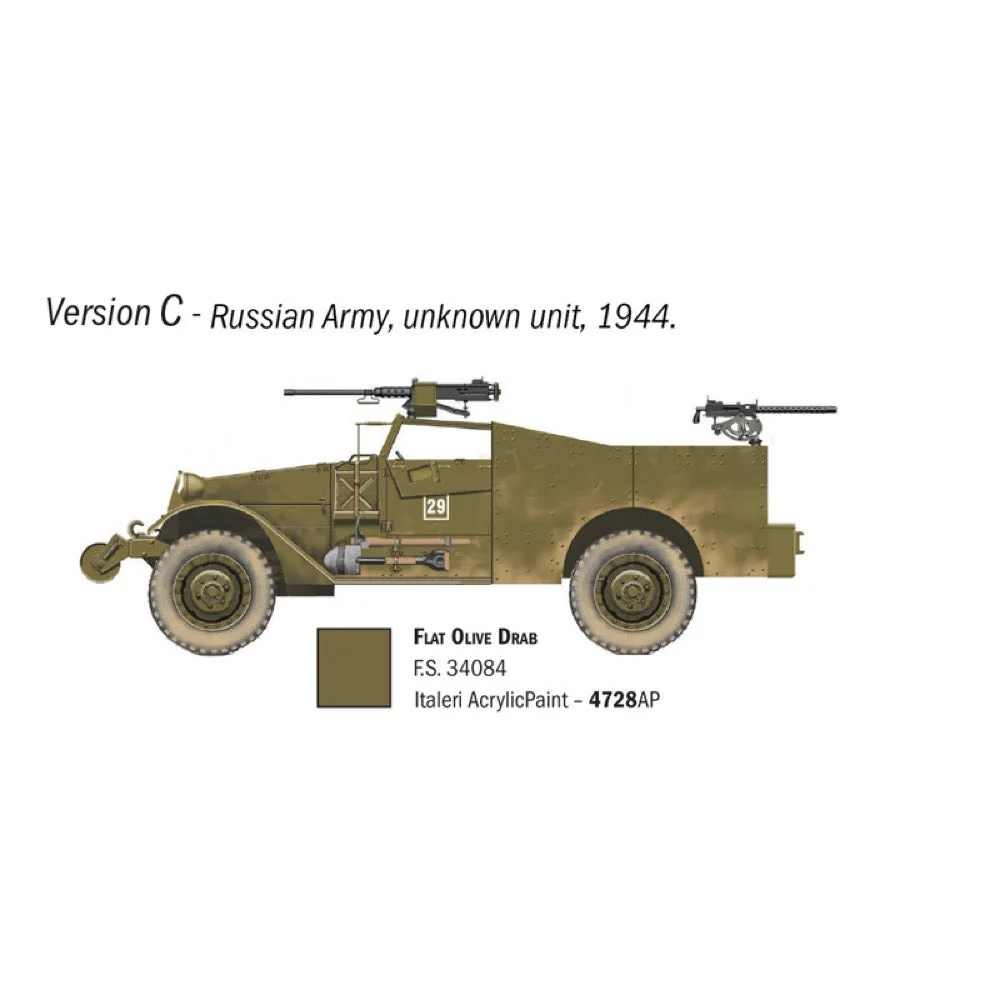 Italeri 7063 1/72 M3A1 Scout Car - Image 6