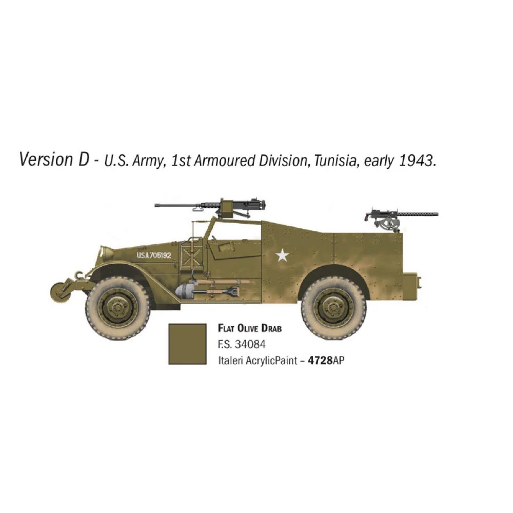 Italeri 7063 1/72 M3A1 Scout Car - Image 7