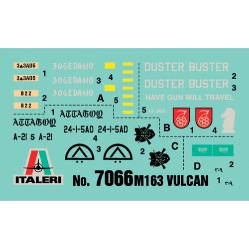 Italeri 7066 1/72 VEH M163 Vulcan - Image 3