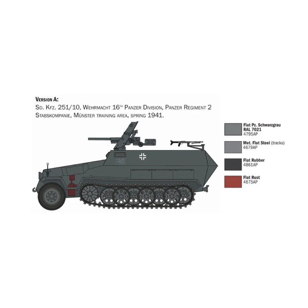 Italeri 7079S 1/72 Sd Kfz 251/10 - Image 4