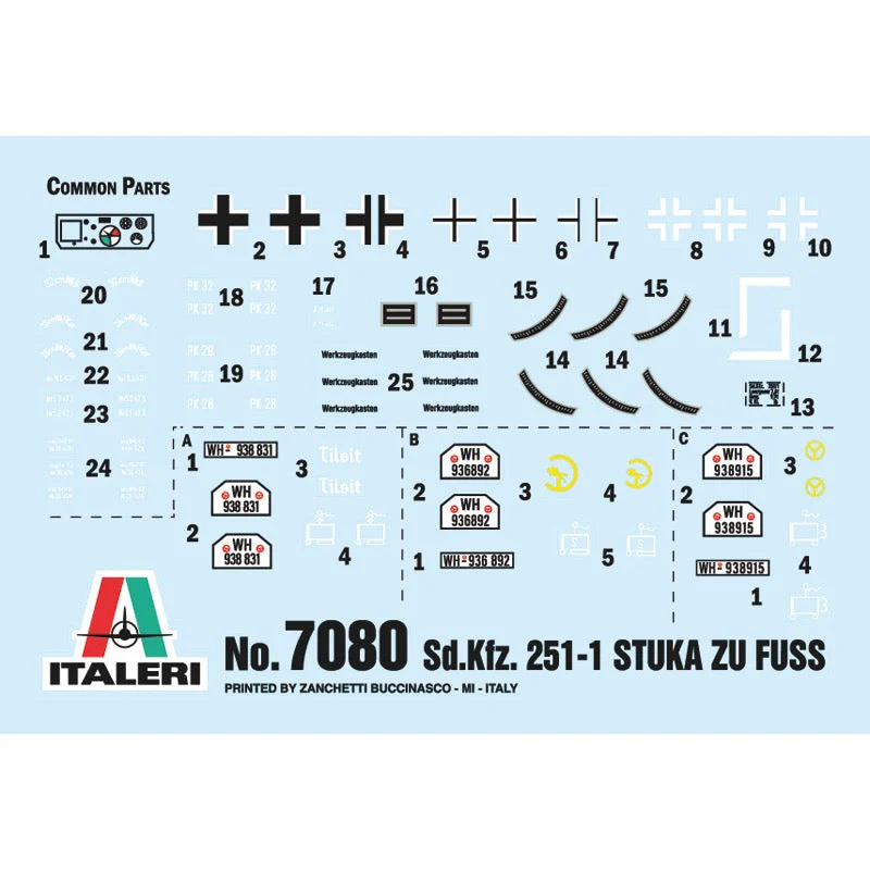 Italeri 7080 1/72 Sd.Kfz 251/z Stuka Zu Fuss - Image 3