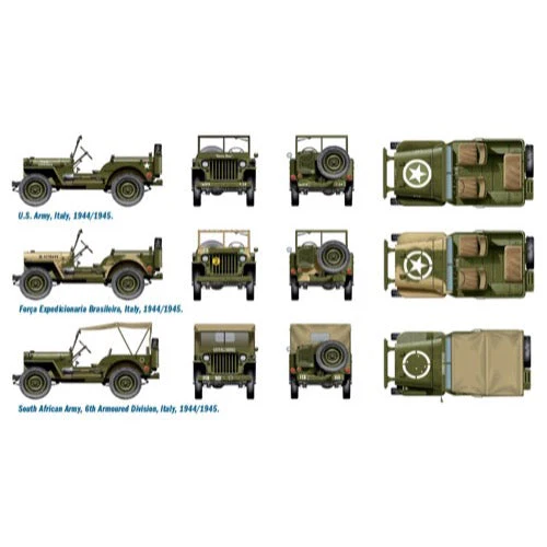 Italeri 7506 1/72 1/4 Ton 4x4 Jeep 2 Pack - Image 4