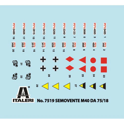 Italeri 7519 1/72 Sevomente M40 75/18 Fast Assembly - Image 3