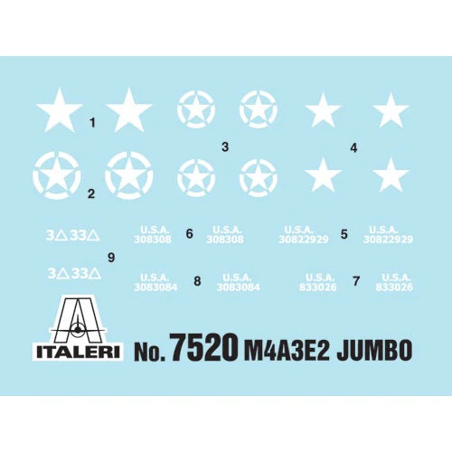 Italeri 7520 1/72 M4A3E2 Jumbo (2 Model Set) - Image 3