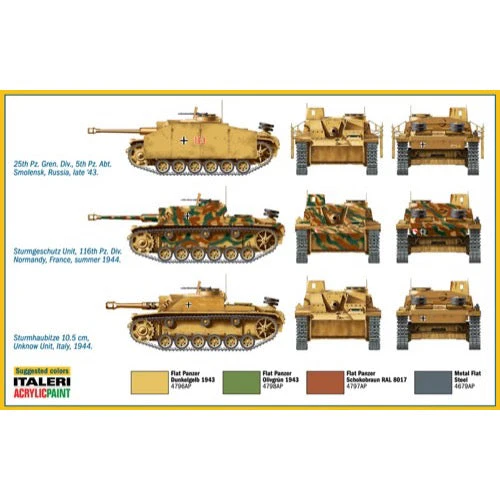 Italeri 7522 1/72 Sturmgesch√ºtz III - Fast Assembly - Image 4