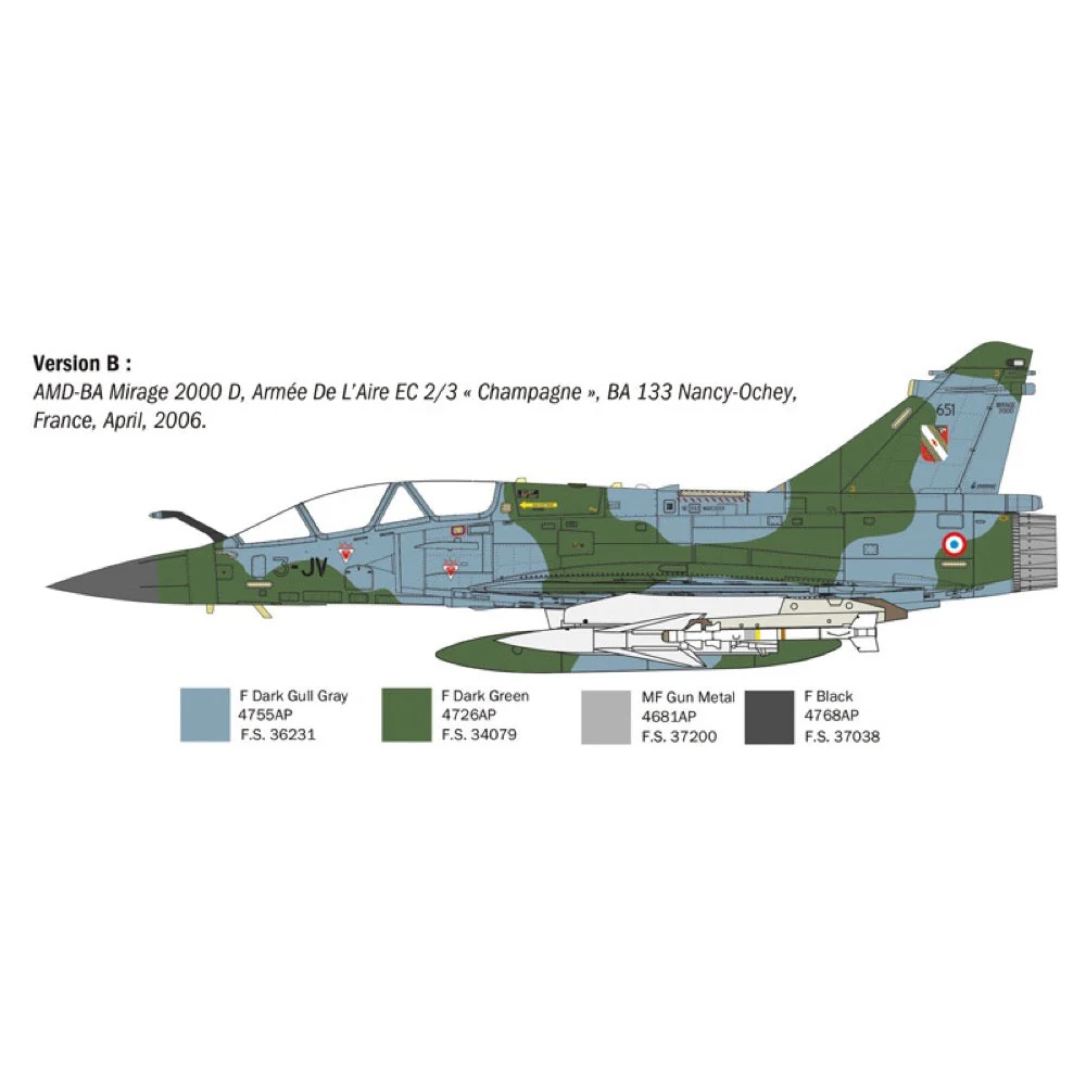 Italeri 90023 1/72 Mirage 2000 D - Image 4