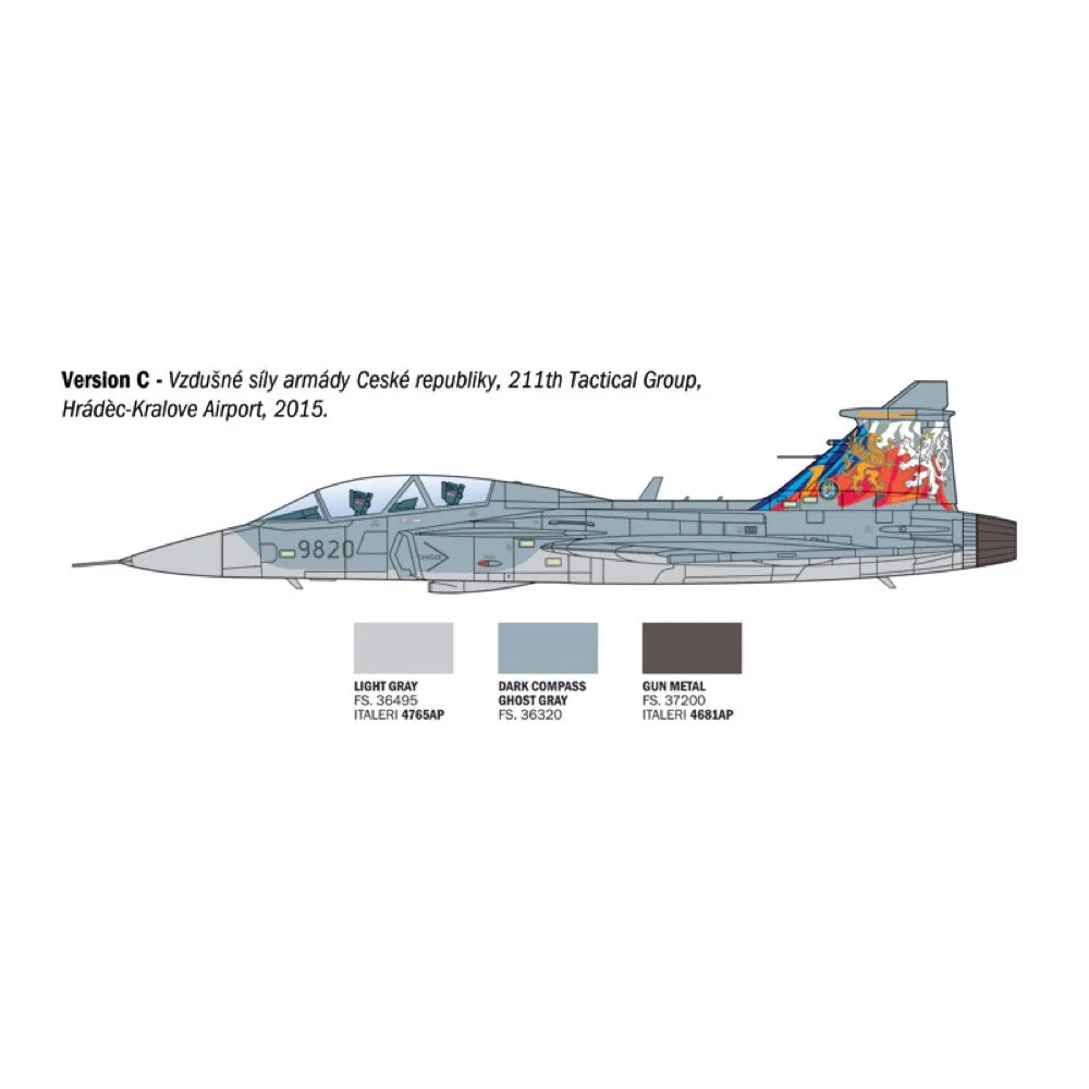 Italeri 91216 1/72 JAS-39 Twin Seater - Image 5