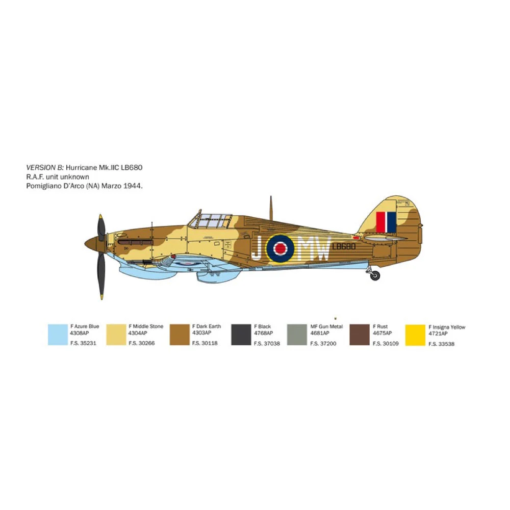 Italeri IT2828S 1/48 Hurricane Mk.II C - Image 5