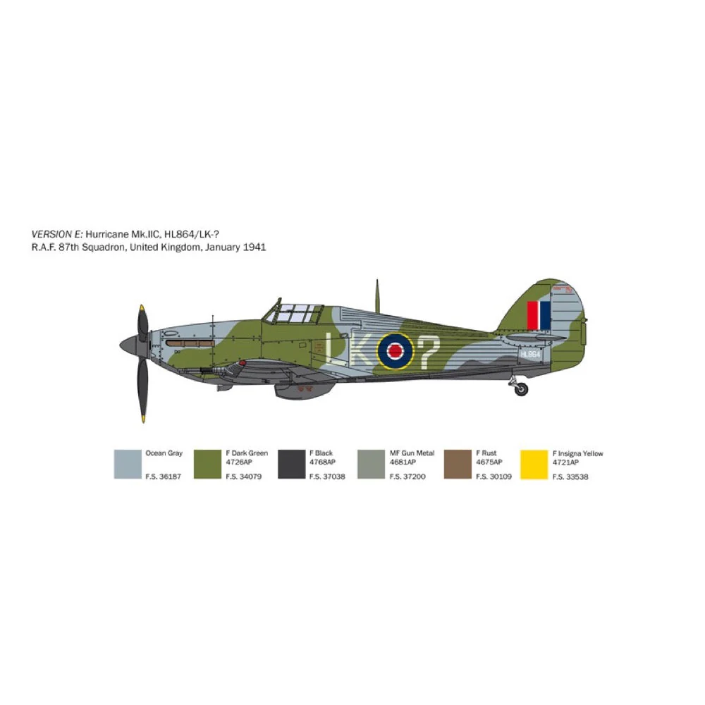 Italeri IT2828S 1/48 Hurricane Mk.II C - Image 8