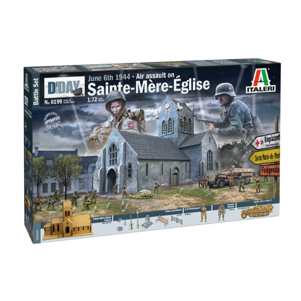 Italeri IT6199S 1/72 Battle of Normandy Sainte-Mere-Eglise 6 June 1944