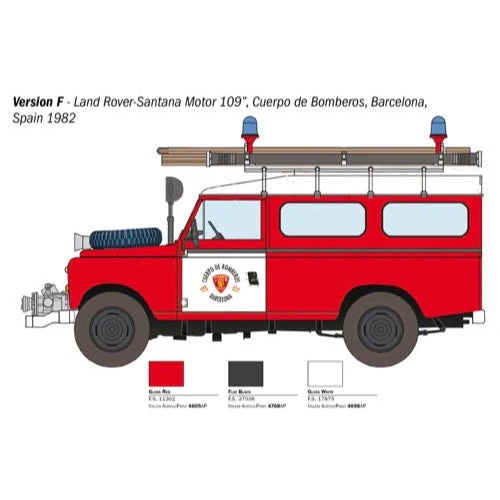 Italeri 3660 Land Rover Fire Truck - Image 4